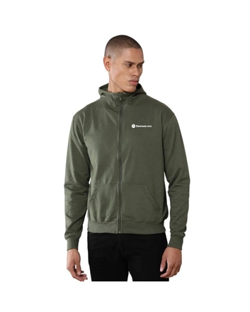 Greys&Blues Rocky Hoodie with Zip- Olive Green